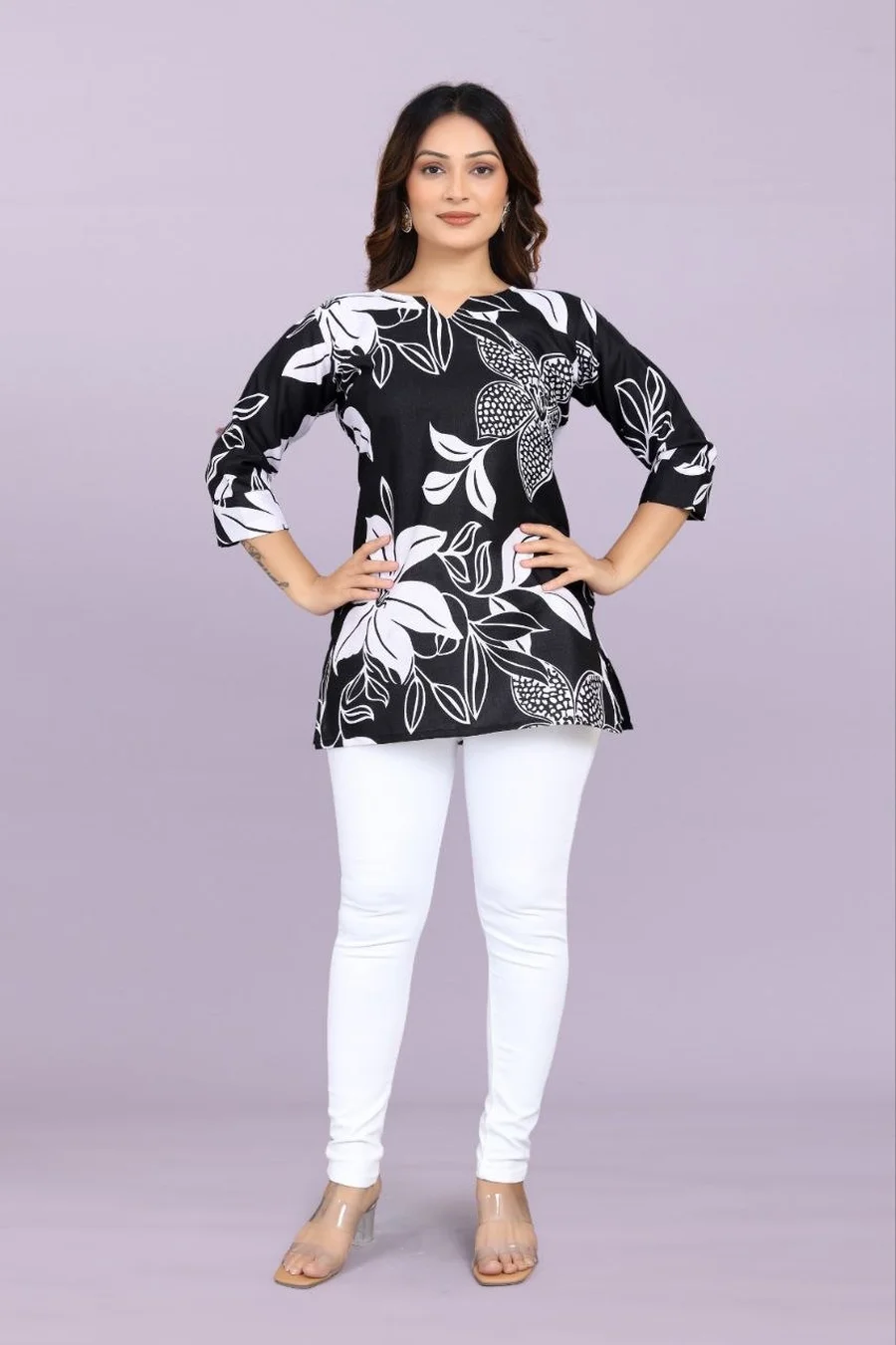 FANCY SLUB COTTON DIGITAL PRINT WORK ONLY TOP DAILY WEAR WHOLESALE PRICE ETHNIC GARMENT (17)