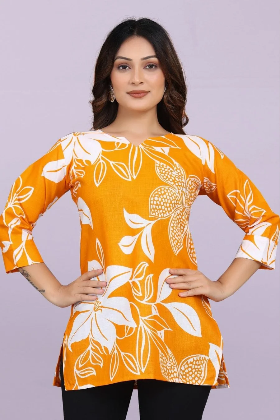 FANCY SLUB COTTON DIGITAL PRINT WORK ONLY TOP DAILY WEAR WHOLESALE PRICE ETHNIC GARMENT (18)