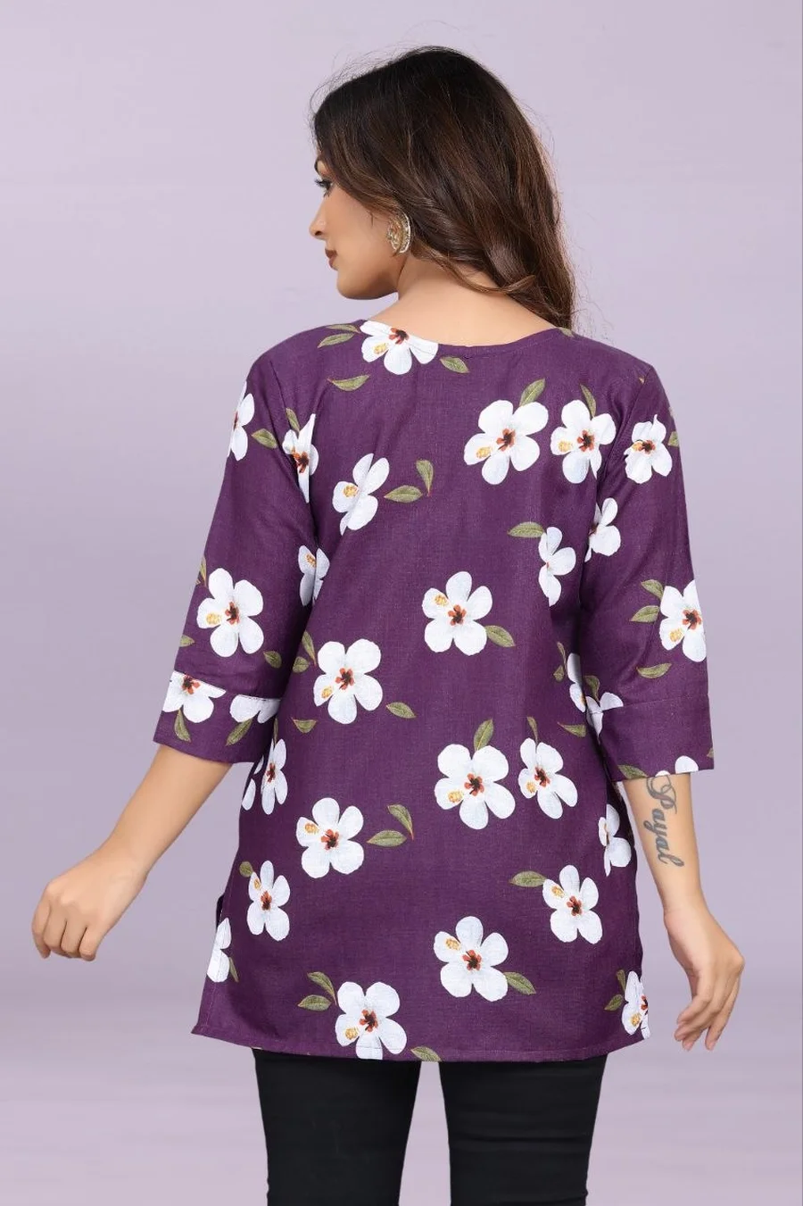 FANCY SLUB COTTON DIGITAL PRINT WORK ONLY TOP DAILY WEAR WHOLESALE PRICE ETHNIC GARMENT (3)