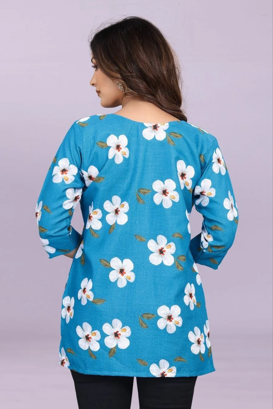 FANCY SLUB COTTON DIGITAL PRINT WORK ONLY TOP DAILY WEAR WHOLESALE PRICE ETHNIC GARMENT (9)