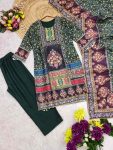 LATEST CHINON SILK DIGITAL PRINT WITH REAL MIRROR WORK TOP BOTTOM WITH DUPATTA FESTIVE WEAR WHOLESALE PRICE ETHNIC GARMENT (2)