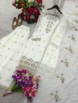 LATEST CRUNCHY SILK THREAD WITH SEQUENCE WORK TOP PALAZZO WITH DUPATTA FESTIVE WEAR WHOLESALE PRICE ETHNIC GARMENT (2)
