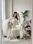 LATEST CRUNCHY SILK THREAD WITH SEQUENCE WORK TOP PALAZZO WITH DUPATTA FESTIVE WEAR WHOLESALE PRICE ETHNIC GARMENT (2)