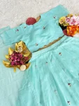 LATEST KOTA CHECKS FLORAL EMBROIDERY WORK LEHENGA CHOLI WITH DUPATTA FESTIVE WEAR WHOLESALE PRICE ETHNIC GARMENT (4)