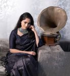 LATEST LICHI SILK JACQUARD WORK SAREE WITH UNSTITCHED BLOUSE CASUAL WEAR WHOLESALE PRICE ETHNIC GARMENT (8)