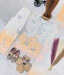LATEST NATURAL CREPE EMBROIDERY SEQUENCE WORK WITH DIGITAL PRINT WORK KID’S TOP PALAZZO WITH DUPATTA FESTIVE WEAR WHOLESALE PRICE ETHNIC GARMENT (20)