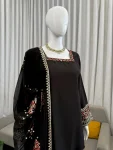 LATEST NATURAL CREPE THREAD WITH SEQUENCE WORK TOP PATIYALA WITH DUPATTA FESTIVE WEAR WHOLESALE PRICE ETHNIC GARMENT (1)