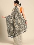 MODERN BANARASI SILK WEAVING WORK SAREE WITH UNSTITCHED BLOUSE FESTIVE WEAR WHOLESALE PRICE ETHNIC GARMENT (2)