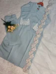 MODERN CHANDERI EMBROIDERY SEQUENCE WORK TOP BOTTOM WITH DUPATTA FESTIVE WEAR WHOLESALE PRICE ETHNIC GARMENT (10)