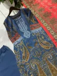 MODERN CHINON PRINT WITH SILVER DIAMOND WORK TOP BOTTOM WITH DUPATTA FESTIVE WEAR WHOLESALE PRICE ETHNIC GARMENT (3)