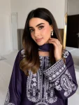 MODERN CHINON SILK THREAD EMBROIDERY WORK TOP PALAZZO WITH DUPATTA FESTIVE WEAR WHOLESALE PRICE ETHNIC GARMENT (10)