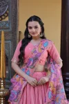 MODERN COSMOS SILK ZARI SEQUENCE EMBROIDERY WORK LEHENGA CHOLI WITH DUPATTA WEDDING WEAR WHOLESALE PRICE ETHNIC GARMENT (12)