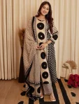 MODERN COTTON AJRAKH MOTIFS PRINT WITH MIRROR AND KANTHA WORK TOP BOTTOM WITH DUPATTA DAILY WEAR WHOLESALE PRICE ETHNIC GARMENT (3)