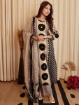 MODERN COTTON AJRAKH MOTIFS PRINT WITH MIRROR AND KANTHA WORK TOP BOTTOM WITH DUPATTA DAILY WEAR WHOLESALE PRICE ETHNIC GARMENT (3)