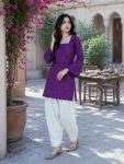 MODERN COTTON BANDHEJ PRINT WORK TOP PATIYALA SET DAILY WEAR WHOLESALE PRICE ETHNIC GARMENT (15)