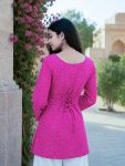 MODERN COTTON BANDHEJ PRINT WORK TOP PATIYALA SET DAILY WEAR WHOLESALE PRICE ETHNIC GARMENT (2)