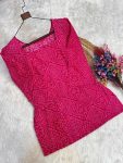 MODERN COTTON BANDHEJ PRINT WORK TOP PATIYALA SET DAILY WEAR WHOLESALE PRICE ETHNIC GARMENT (2)