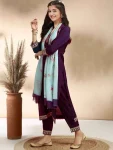 MODERN COTTON EMBROIDERY WORK KID’S TOP BOTTOM WITH DUPATTA FESTIVE WEAR WHOLESALE PRICE ETHNIC GARMENT (11)