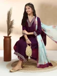 MODERN COTTON EMBROIDERY WORK KID’S TOP BOTTOM WITH DUPATTA FESTIVE WEAR WHOLESALE PRICE ETHNIC GARMENT (11)
