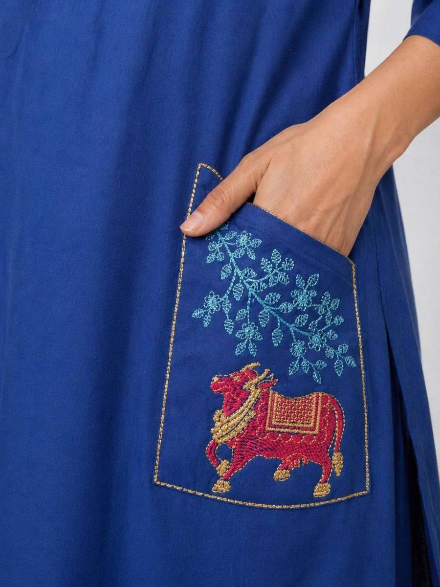 MODERN COTTON EMBROIDERY WORK TOP PENT SET FESTIVE WEAR WHOLESALE PRICE ETHNIC GARMENT (38)