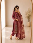 MODERN COTTON PRINT WITH EMBROIDERY SEQUENCE WORK TOP BOTTOM WITH DUPATTA FESTIVE WEAR WHOLESALE PRICE ETHNIC GARMENT (5)