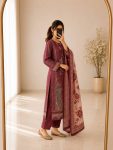 MODERN COTTON PRINT WITH EMBROIDERY SEQUENCE WORK TOP BOTTOM WITH DUPATTA FESTIVE WEAR WHOLESALE PRICE ETHNIC GARMENT (5)