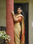 MODERN COTTON SILK WEAVING WORK SAREE WITH UNSTITCHED BLOUSE FESTIVE WEAR WHOLESALE PRICE ETHNIC GARMENT (1)