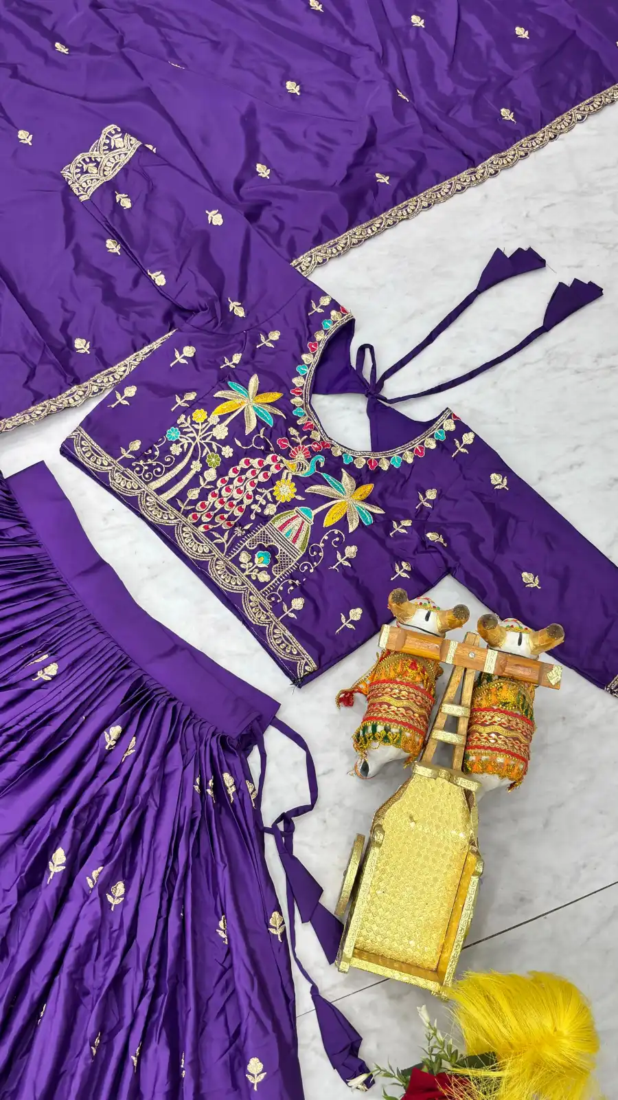 MODERN CREPE SILK EMBROIDERY SEQUENCE WORK WITH THREAD WORK LEHENGA CHOLI WITH DUPATTA WEDDING WEAR WHOLESALE PRICE ETHNIC GARMENT (9)