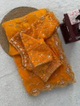 MODERN FENDY SILK BEADS WITH SEQUENCE WORK SAREE WITH UNSTITCHED BLOUSE WEDDING WEAR WHOLESALE PRICE ETHNIC GARMENT (11)