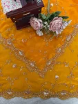 MODERN FENDY SILK BEADS WITH SEQUENCE WORK SAREE WITH UNSTITCHED BLOUSE WEDDING WEAR WHOLESALE PRICE ETHNIC GARMENT (11)
