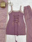 MODERN FENDY SILK EMBROIDERY SEQUENCE DORI AND JARI WORK TOP PALAZZO WITH DUPATTA FESTIVE WEAR WHOLESALE PRICE ETHNIC GARMENT (3)