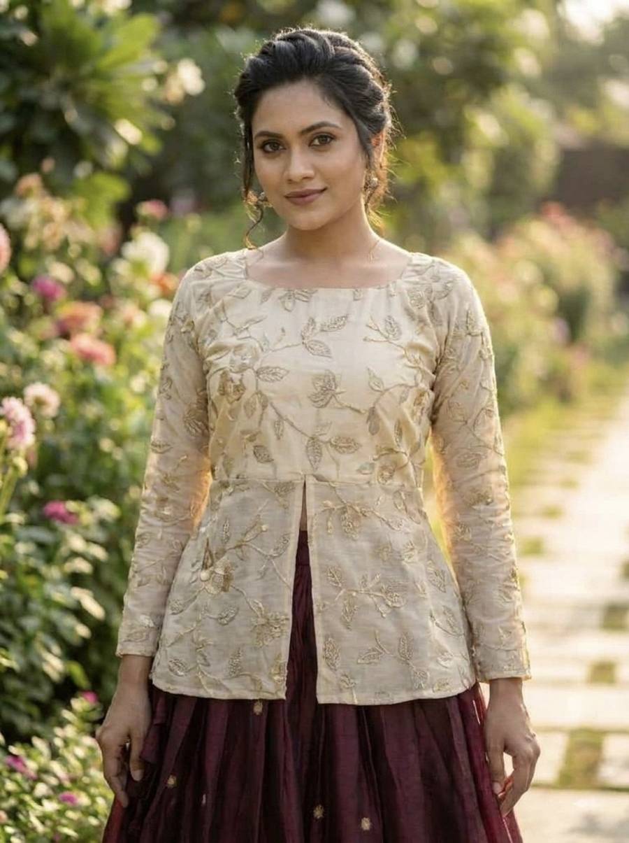 MODERN FENDY SILK PIPE & ZARI EMBROIDERED WORK LEHENGA CHOLI SET FESTIVE WEAR WHOLESALE PRICE ETHNIC GARMENT (13)