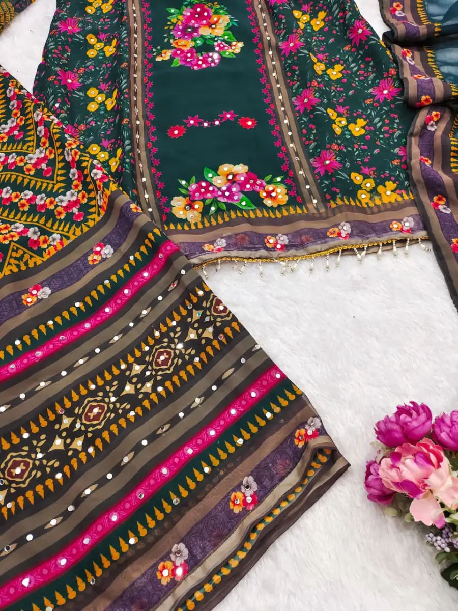 MODERN GEORGETTE DIGITAL PRINT & REAL MIRROR WORK TOP PALAZZO WITH DUPATTA FESTIVE WEAR WHOLESALE PRICE ETHNIC GARMENT (5)