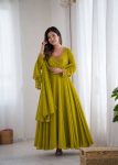 MODERN GEORGETTE HANDWORK GOWN BOTTOM WITH DUPATTA FESTIVE WEAR WHOLESALE PRICE ETHNIC GARMENT (3)