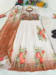 MODERN GEORGETTE HANDWORK GOWN BOTTOM WITH DUPATTA FESTIVE WEAR WHOLESALE PRICE ETHNIC GARMENT (3)