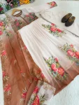 MODERN GEORGETTE HANDWORK GOWN BOTTOM WITH DUPATTA FESTIVE WEAR WHOLESALE PRICE ETHNIC GARMENT (3)