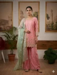 MODERN GMY SATIN EMBROIDERY WORK TOP PALAZZO WITH DUPATTA FESTIVE WEAR WHOLESALE PRICE ETHNIC GARMENT (3)