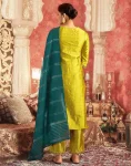 MODERN JACQUARD WOVEN WORK TOP BOTTOM WITH DUPATTA FESTIVE WEAR WHOLESALE PRICE ETHNIC GARMENT (2)