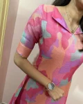MODERN KOTA DORIA PRINT WORK ONE PIECE DRESS DAILY WEAR WHOLESALE PRICE ETHNIC GARMENT (2)