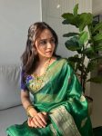 MODERN LICHI SILK WEAVING WORK SAREE WITH UNSTITCHED BLOUSE FESTIVE WEAR WHOLESALE PRICE ETHNIC GARMENT (6)