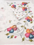 MODERN LINEN COTTON PRINTED WITH TASSELS WORK SAREE WITH UNSTITCHD BLOUSE DAILY WEAR WHOLESALE PRICE ETHNIC GARMENT (1)