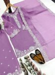 MODERN MUL CHANDERI EMBROIDERY SEQUENCE WORK TOP PALAZZO WITH DUPATTA FESTIVE WEAR WHOLESALE PRICE ETHNIC GARMENT (6)