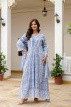 MODERN MUL COTTON LAKHNOWI WORK GOWN BOTTOM WITH DUPATTA FESTIVE WEAR WHOLESALE PRICE ETHNIC GARMENT (13)