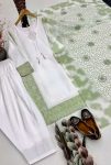MODERN NATURAL CREPE SILK EMBROIDERY CODING SEQUENCE WORK WITH FANCY LACE AND LATKAN WORK TOP PATIYALA WITH DUPATTA FESTIVE WEAR WHOLESALE PRICE ETHNIC GARMENT (7)