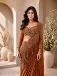 MODERN RANGOLI SILK PLAIN READY TO WEAR SAREE WITH MULTI THREAD EMBROIDERY SEQUENCE WORK STITCHED BLOUSE WEDDING WEAR WHOLESALE PRICE ETHNIC GARMENT (9)