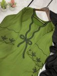 MODERN RAYON EMBROIDERY WORK TOP PALAZZO WITH DUPATTA FESTIVE WEAR WHOLESALE PRICE ETHNIC GARMENT (1)