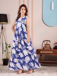 MODERN RAYON PRINTED WORK GOWN FESTIVE WEAR WHOLESALE PRICE ETHNIC GARMENT (10)