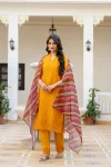 MODERN ROMAN SILK CHIKAN KARI WORK TOP BOTTOM WITH DUPATTA FESTIVE WEAR WHOLESALE PRICE ETHNIC GARMENT (18)