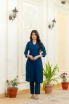 MODERN ROMAN SILK CHIKAN KARI WORK TOP BOTTOM WITH DUPATTA FESTIVE WEAR WHOLESALE PRICE ETHNIC GARMENT (34)