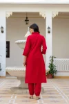 MODERN ROMAN SILK CHIKAN KARI WORK TOP BOTTOM WITH DUPATTA FESTIVE WEAR WHOLESALE PRICE ETHNIC GARMENT (2)